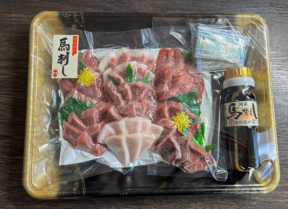 新鮮馬刺し おすすめスライス特選盛り合わせA